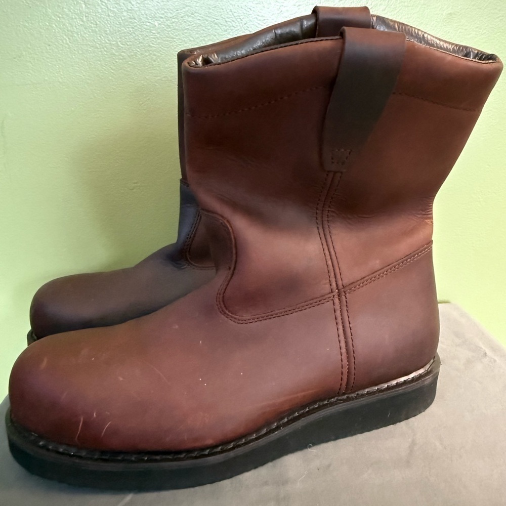 BRAHMA Hutch II Leather Western Work Boots Mens Size 13W 5593743 Steel Toe